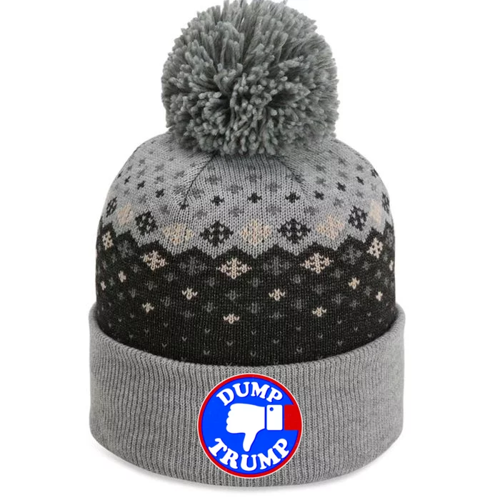 Dump Trump Emblem The Baniff Cuffed Pom Beanie