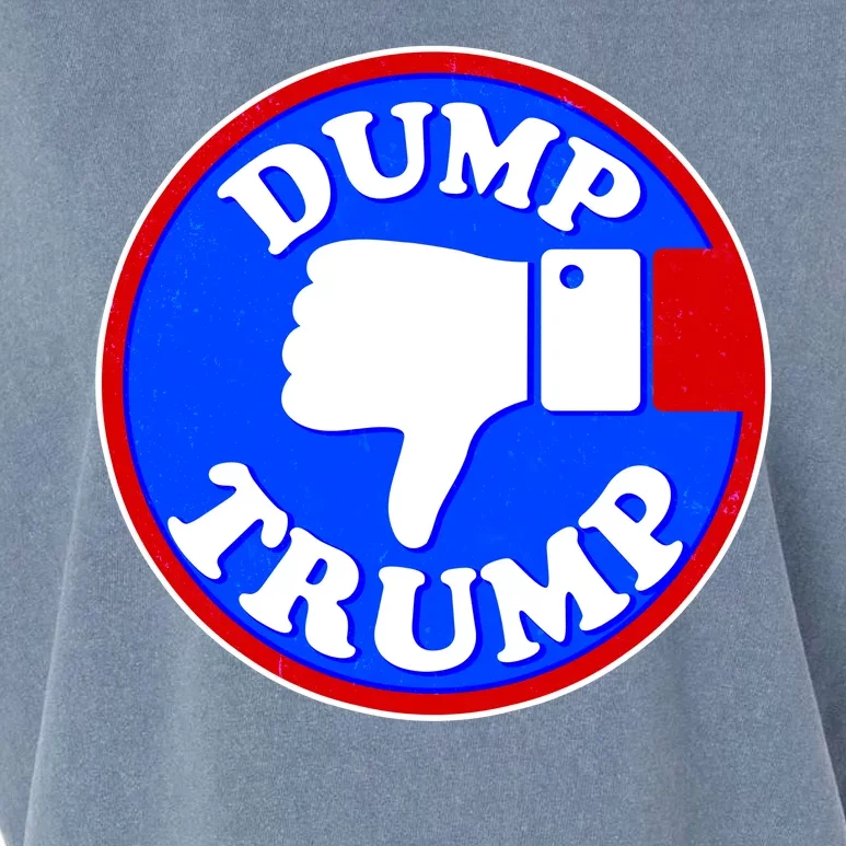 Dump Trump Emblem Garment-Dyed Women's Muscle Tee