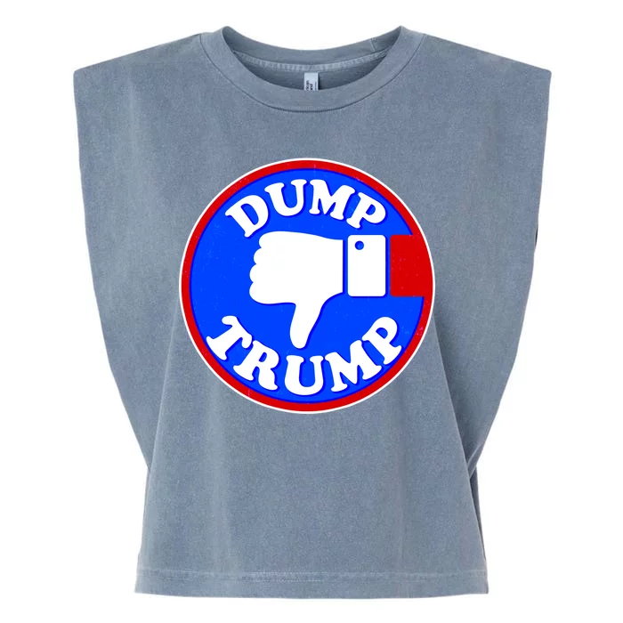 Dump Trump Emblem Garment-Dyed Women's Muscle Tee