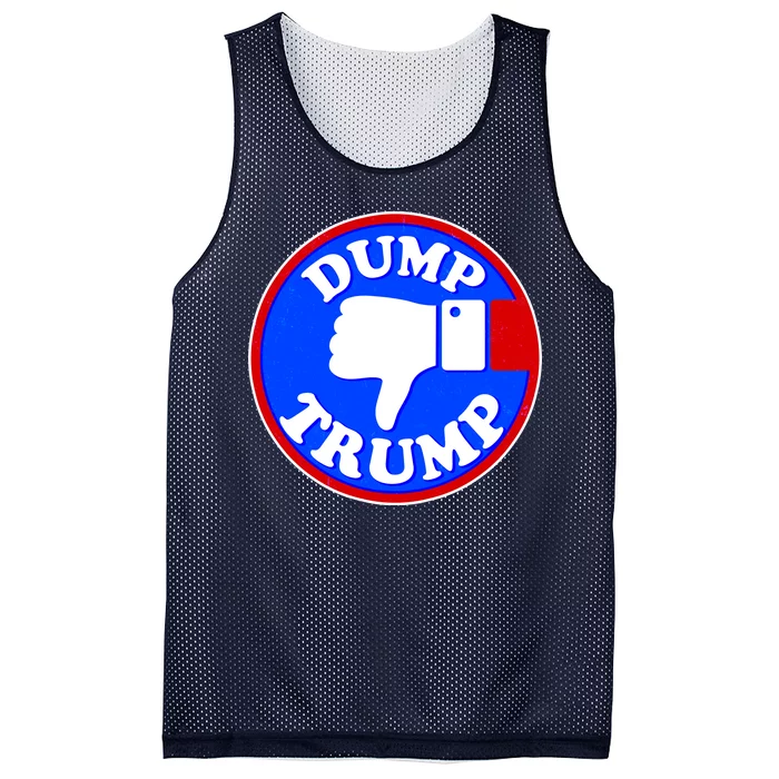 Dump Trump Emblem Mesh Reversible Basketball Jersey Tank