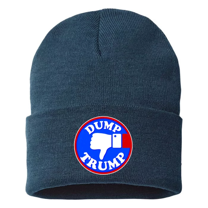 Dump Trump Emblem Sustainable Knit Beanie