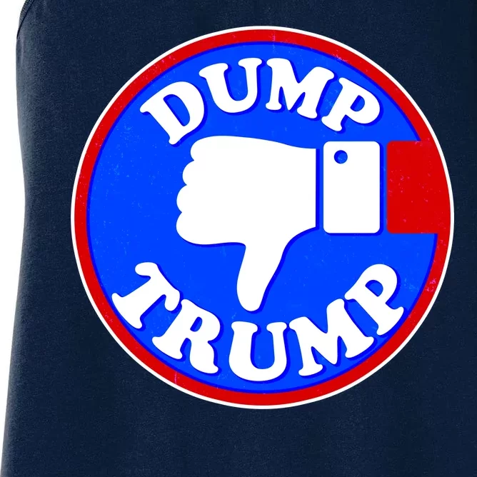 Dump Trump Emblem Women's Racerback Tank