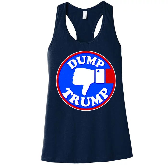 Dump Trump Emblem Women's Racerback Tank