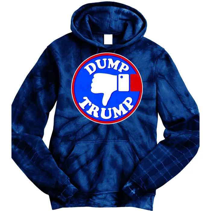 Dump Trump Emblem Tie Dye Hoodie