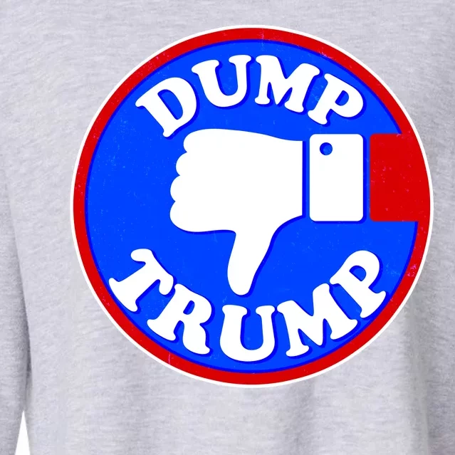 Dump Trump Emblem Cropped Pullover Crew