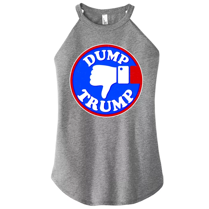 Dump Trump Emblem Women’s Perfect Tri Rocker Tank