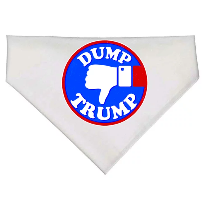 Dump Trump Emblem USA-Made Doggie Bandana