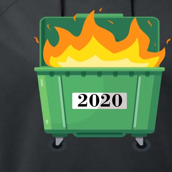 Dumpster Fire 2020 Sucks Worst Year Performance Fleece Hoodie