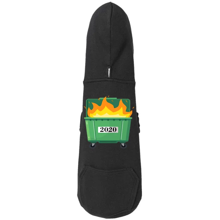 Dumpster Fire 2020 Sucks Worst Year Doggie 3-End Fleece Hoodie