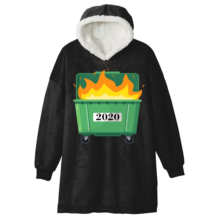 Dumpster Fire 2020 Sucks Worst Year Hooded Wearable Blanket