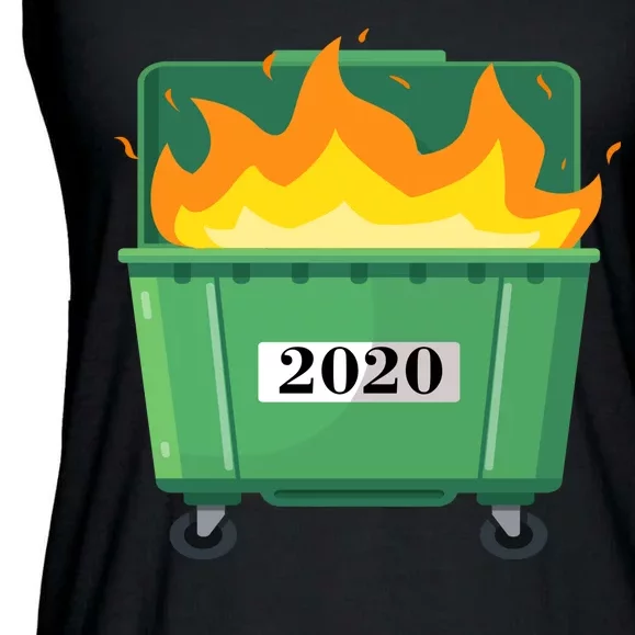 Dumpster Fire 2020 Sucks Worst Year Ladies Essential Flowy Tank