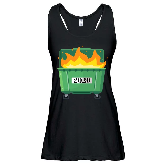 Dumpster Fire 2020 Sucks Worst Year Ladies Essential Flowy Tank