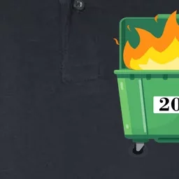 Dumpster Fire 2020 Sucks Worst Year Softstyle Adult Sport Polo