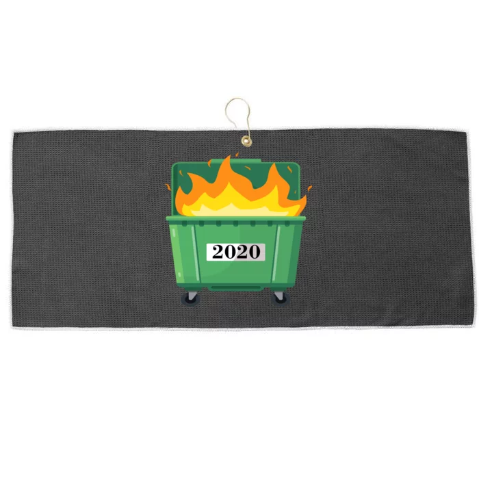 Dumpster Fire 2020 Sucks Worst Year Large Microfiber Waffle Golf Towel