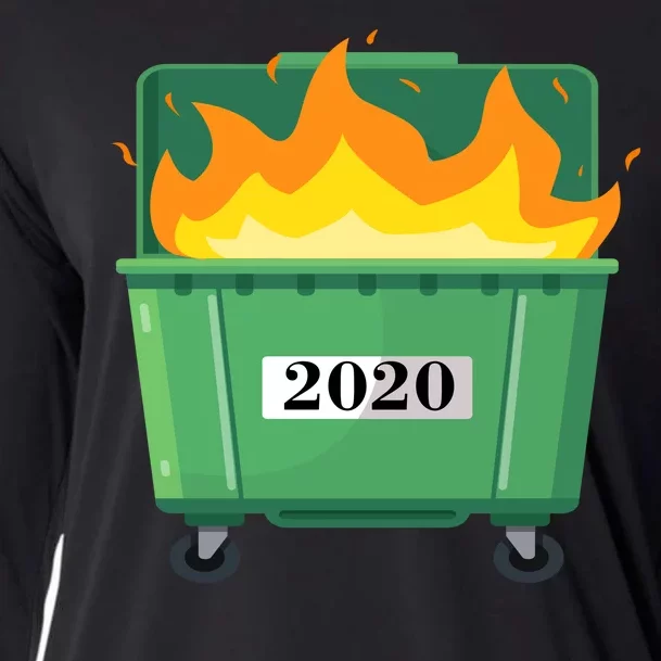 Dumpster Fire 2020 Sucks Worst Year Cooling Performance Long Sleeve Crew