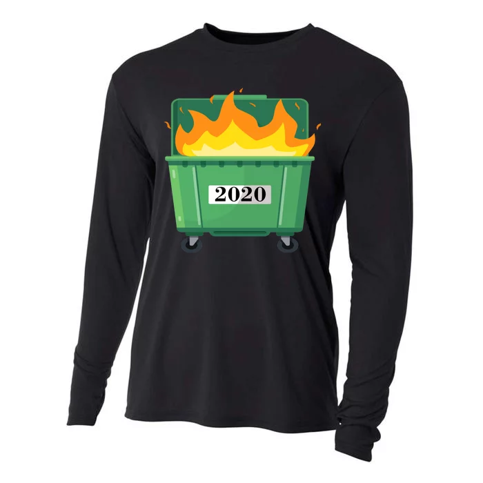 Dumpster Fire 2020 Sucks Worst Year Cooling Performance Long Sleeve Crew