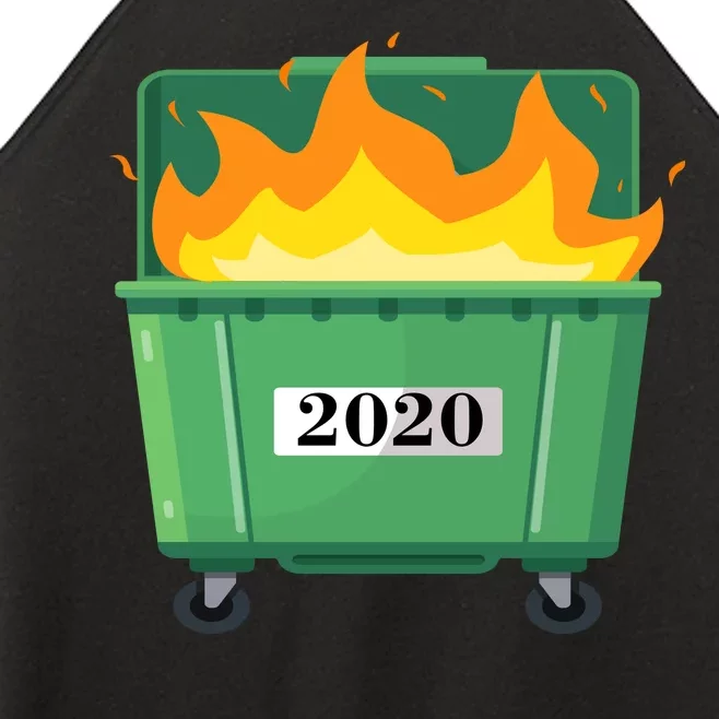 Dumpster Fire 2020 Sucks Worst Year Women’s Perfect Tri Rocker Tank