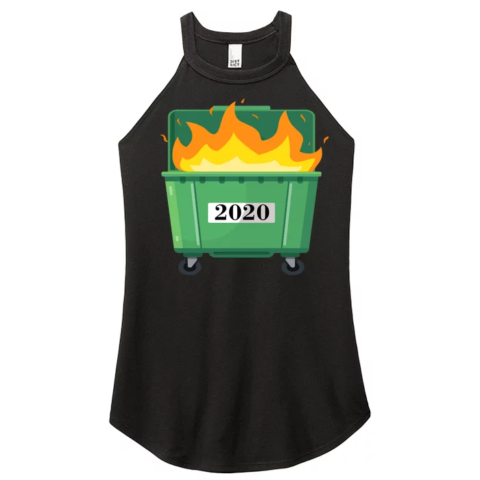 Dumpster Fire 2020 Sucks Worst Year Women’s Perfect Tri Rocker Tank