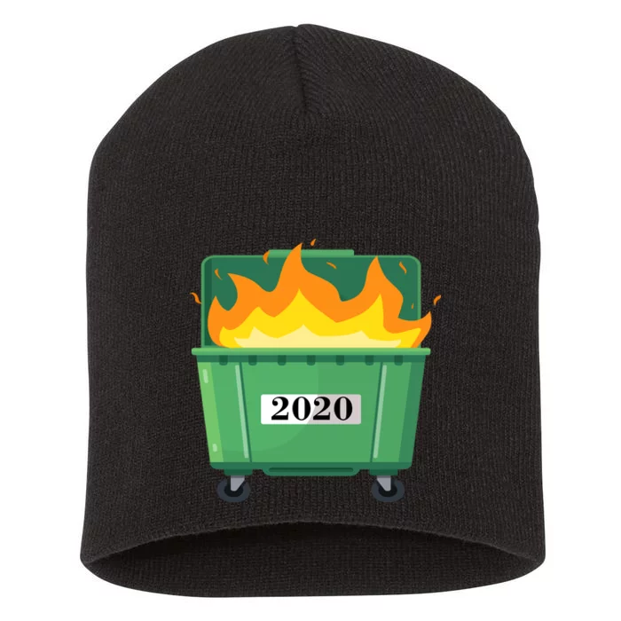 Dumpster Fire 2020 Sucks Worst Year Short Acrylic Beanie