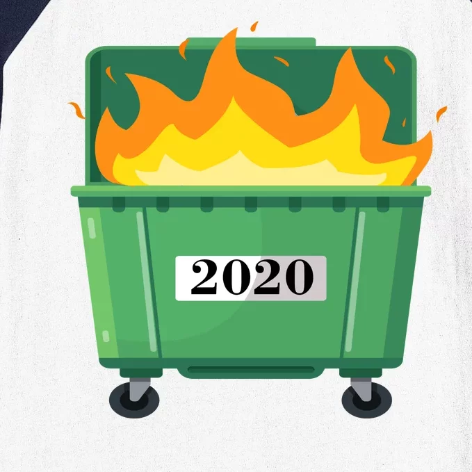 Dumpster Fire 2020 Sucks Worst Year Baseball Sleeve Shirt