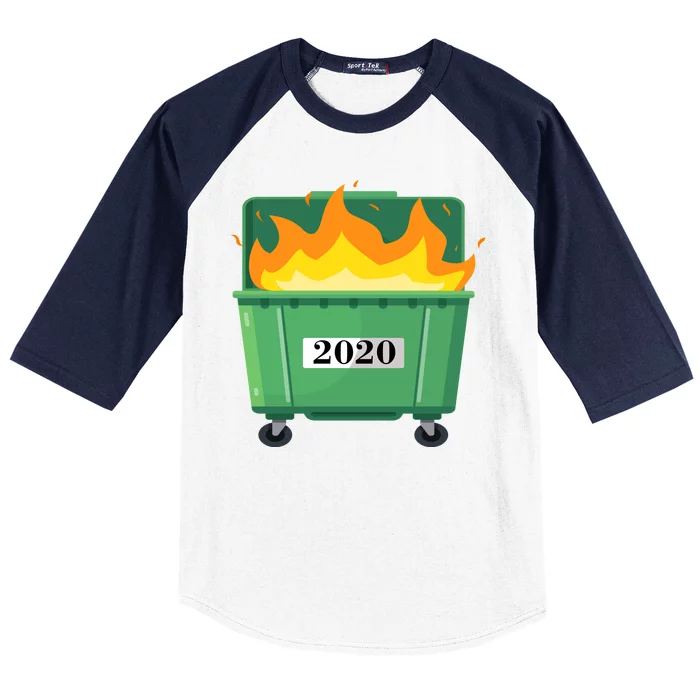 Dumpster Fire 2020 Sucks Worst Year Baseball Sleeve Shirt