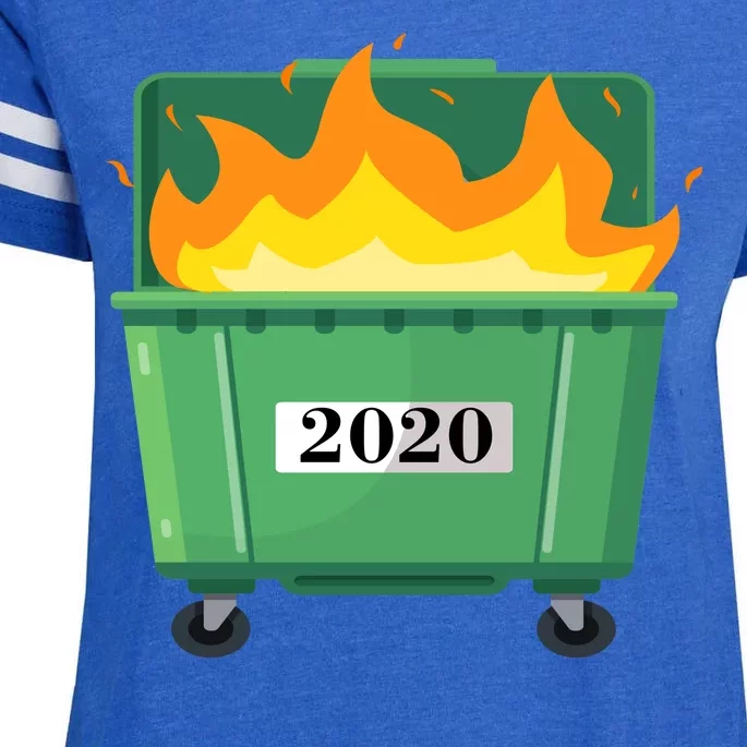 Dumpster Fire 2020 Sucks Worst Year Enza Ladies Jersey Football T-Shirt