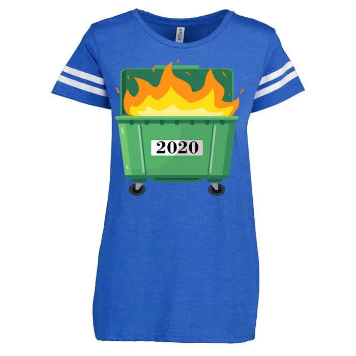 Dumpster Fire 2020 Sucks Worst Year Enza Ladies Jersey Football T-Shirt