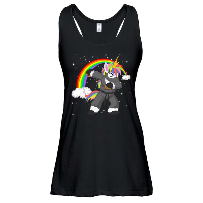 Dabbing Unicorn Ninja Ladies Essential Flowy Tank