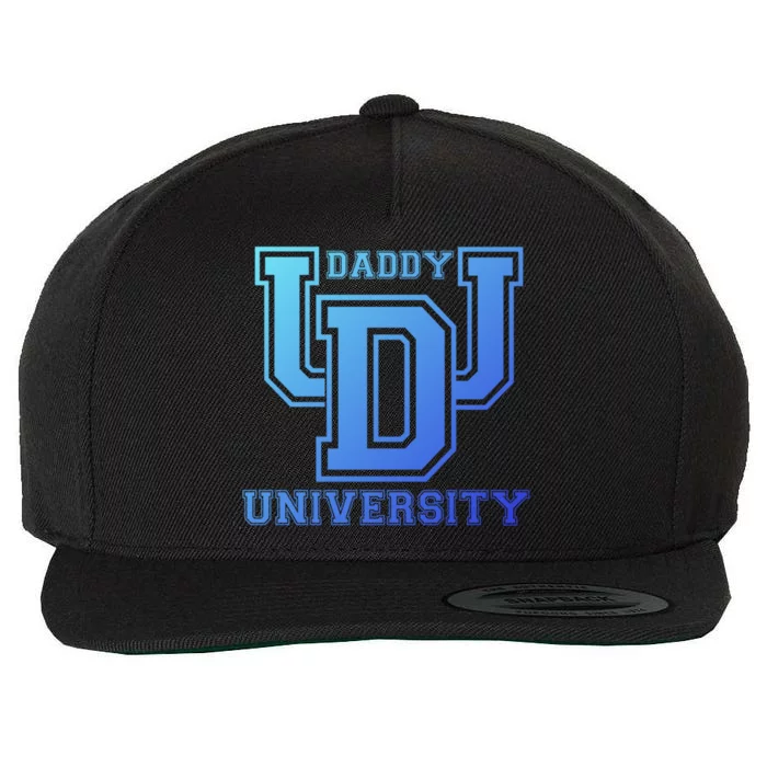 Daddy University New Dad FatherS Day Best Father Ever Gift Wool Snapback Cap