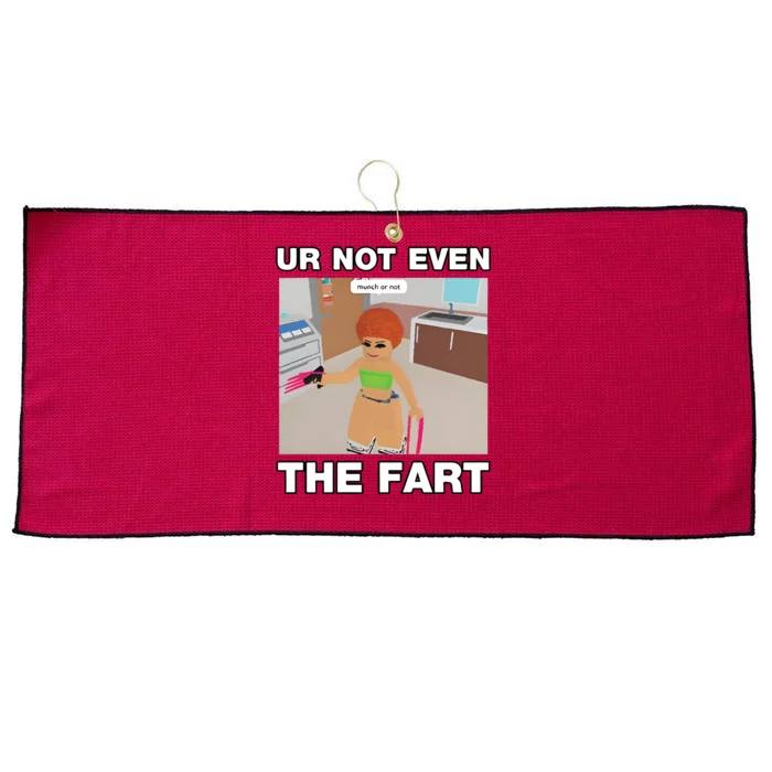 Dippytees Ur Not Even The Fart Ice Spice Large Microfiber Waffle Golf Towel