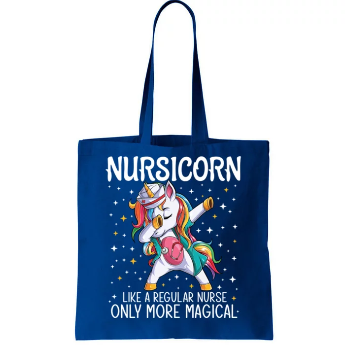 Dabbing Unicorn Nursicorn Funny Nurse Gift Cna Rn Gift Tote Bag