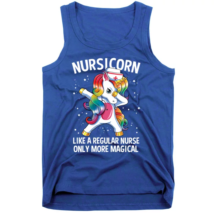 Dabbing Unicorn Nursicorn Funny Nurse Cool Gift Tank Top