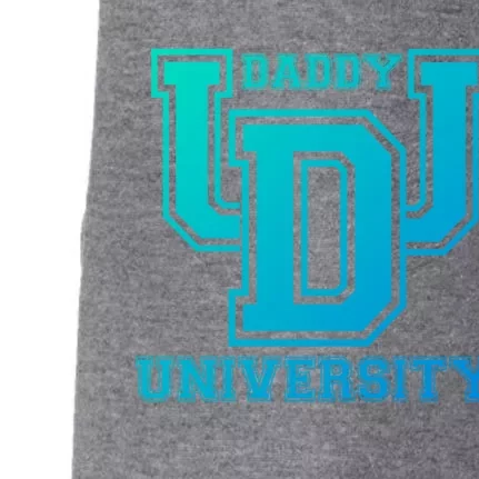 Daddy University New Dad FatherS Day Best Father Ever Gift Doggie 3-End Fleece Hoodie