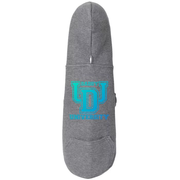 Daddy University New Dad FatherS Day Best Father Ever Gift Doggie 3-End Fleece Hoodie