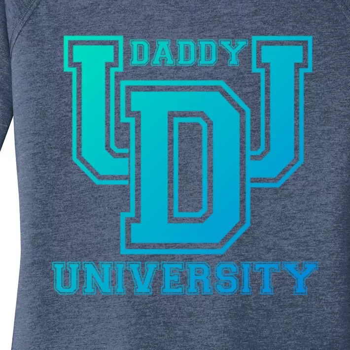 Daddy University New Dad FatherS Day Best Father Ever Gift Women's Perfect Tri Tunic Long Sleeve Shirt