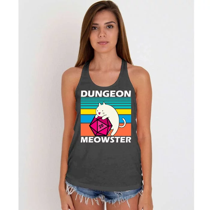 Dungeon Meowster Women's Knotted Racerback Tank