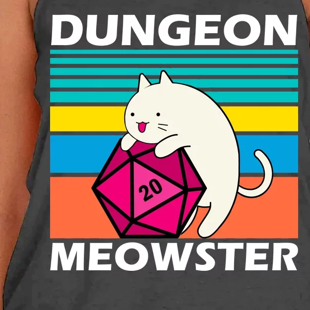 Dungeon Meowster Women's Knotted Racerback Tank