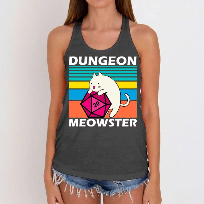 Dungeon Meowster Women's Knotted Racerback Tank