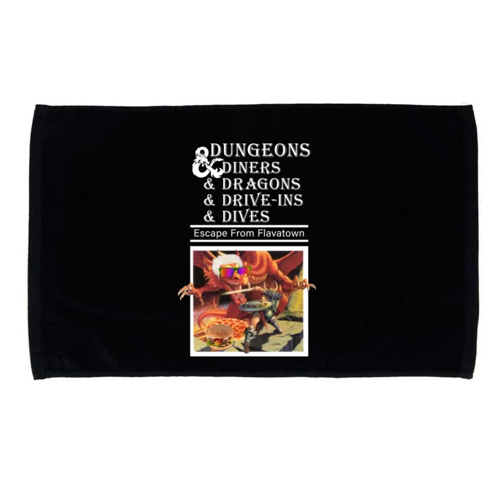 Dungeons & Diners & Dragons & Drive-Ins & Dives Microfiber Hand Towel