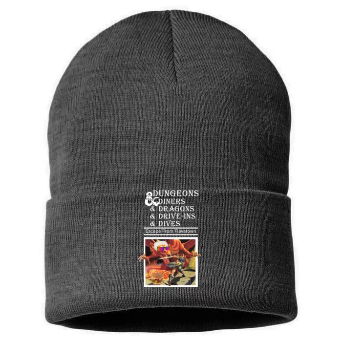 Dungeons & Diners & Dragons & Drive-Ins & Dives Sustainable Knit Beanie