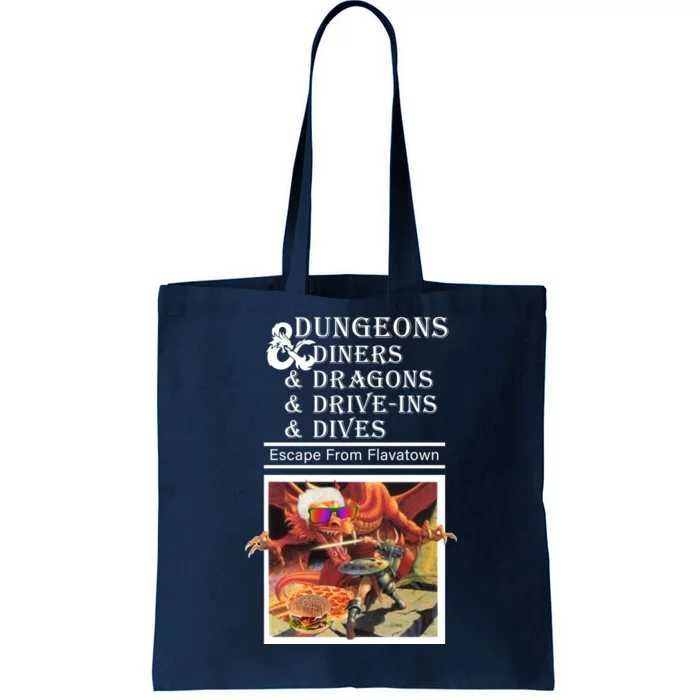 Dungeons & Diners & Dragons & Drive-Ins & Dives Tote Bag