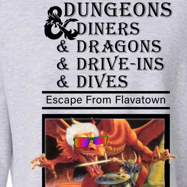 Dungeons & Diners & Dragons & Drive-Ins & Dives Cropped Pullover Crew