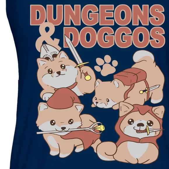 Dungeons & Doggos Cute Ladies Essential Flowy Tank