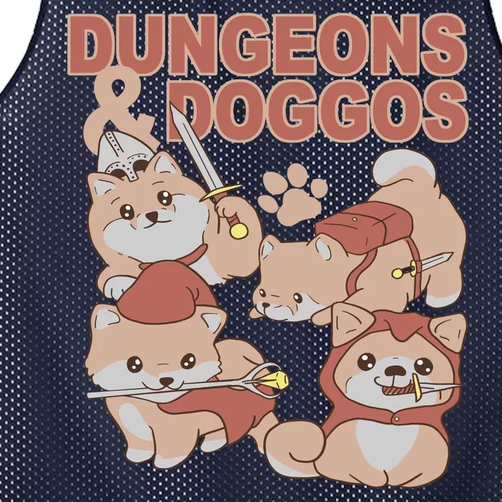 Dungeons & Doggos Cute Mesh Reversible Basketball Jersey Tank