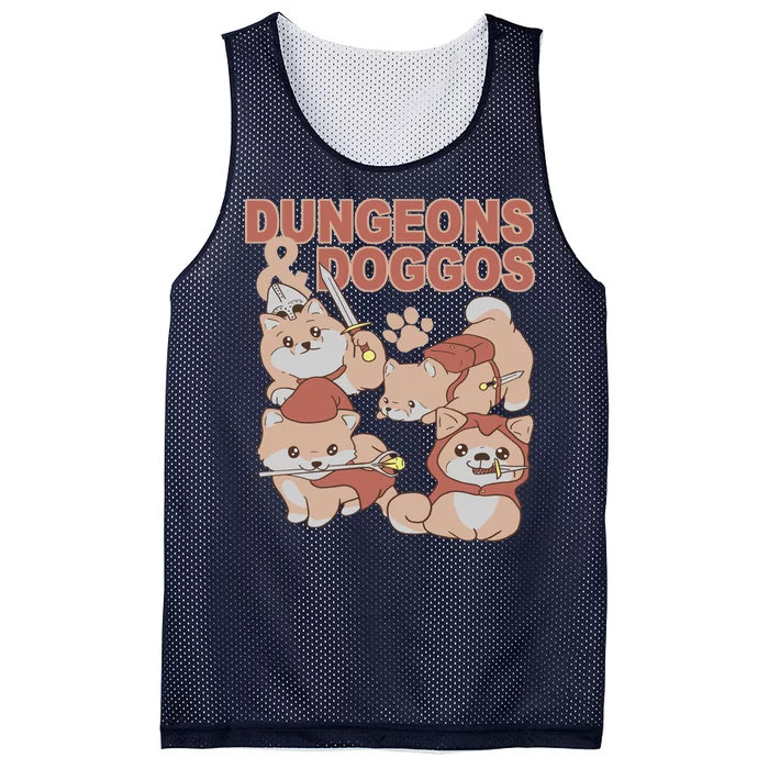 Dungeons & Doggos Cute Mesh Reversible Basketball Jersey Tank