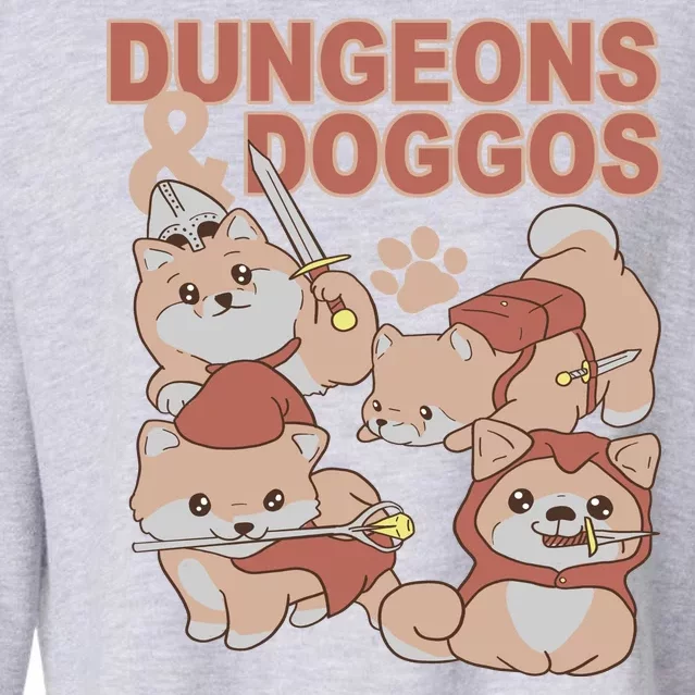 Dungeons & Doggos Cute Cropped Pullover Crew