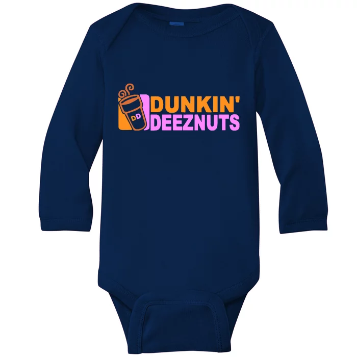 Dunkin Deeznuts Baby Long Sleeve Bodysuit