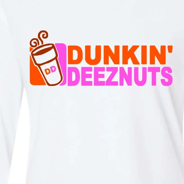 Dunkin Deeznuts Womens Cotton Relaxed Long Sleeve T-Shirt