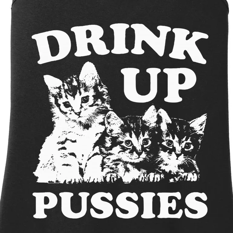 Drink Up Pussies Adult Humor St Patricks Day Saying Ladies Essential Tank