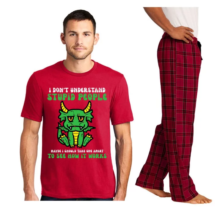 Dont Understand People Dragon Funny Saying Sarcasm Pajama Set